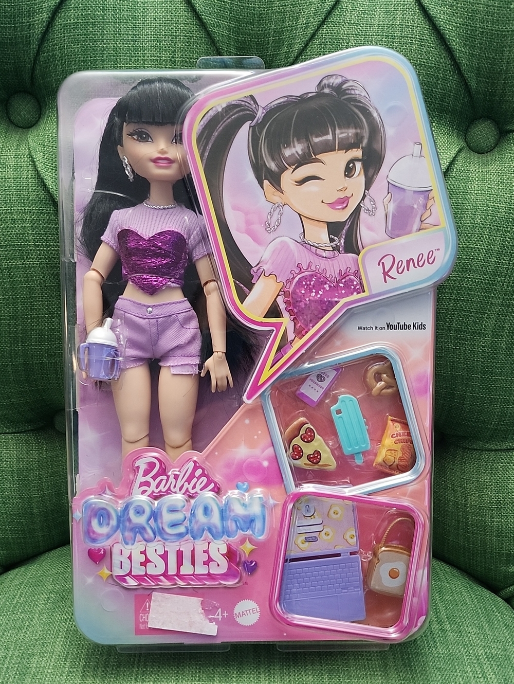Barbie Dream Besties Renee Doll in Purple Outfit - Barbie